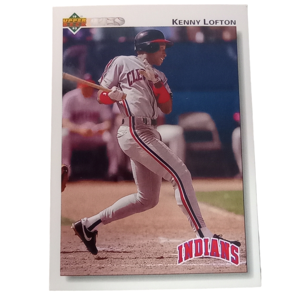 Kenny Lofton MLB Cleveland Indians Baseball Trading Card #766 Golden Hologram